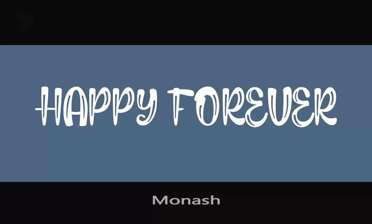 「Monash」字体效果图