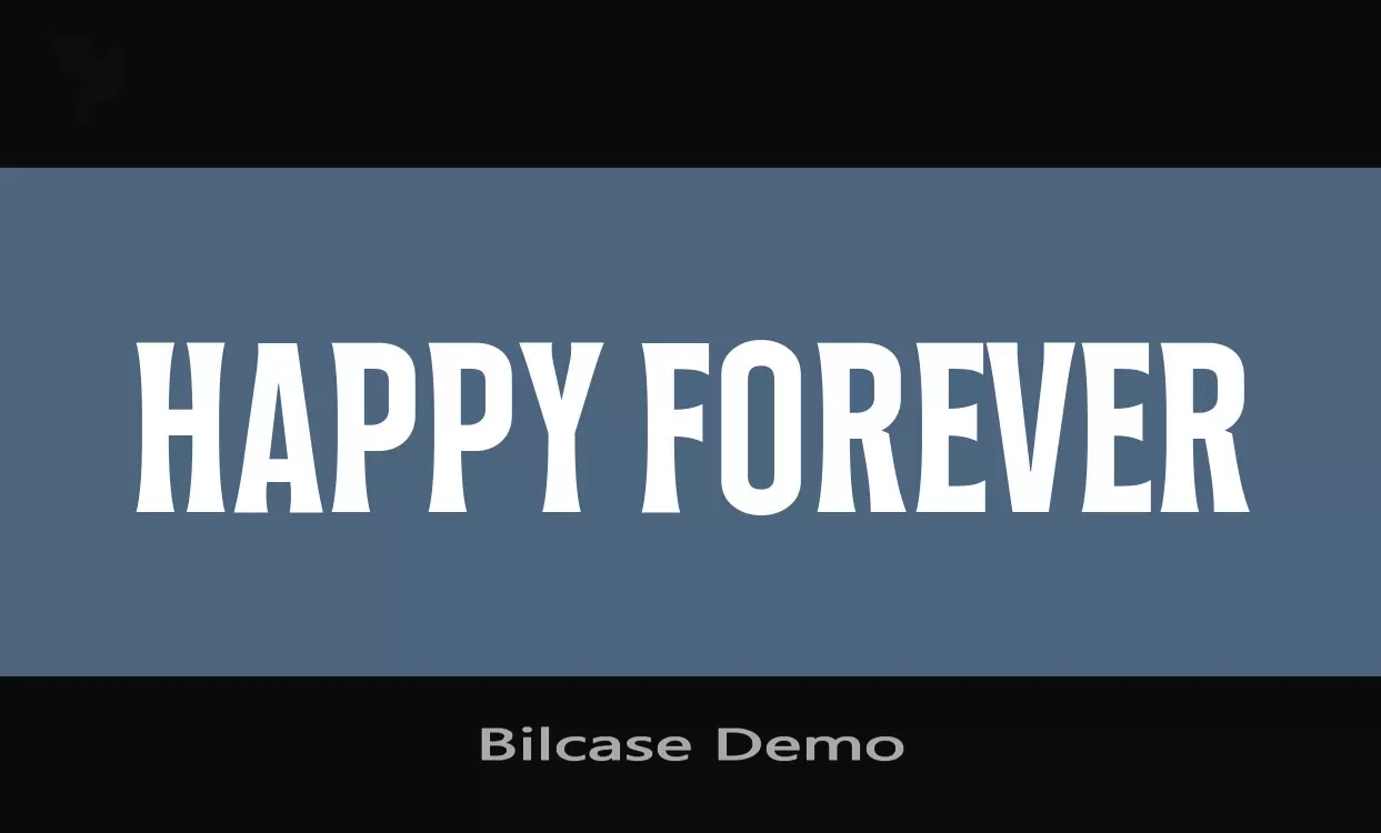 Font Sample of Bilcase-Demo