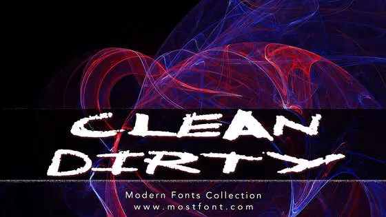 「CleanDirty」字体排版样式