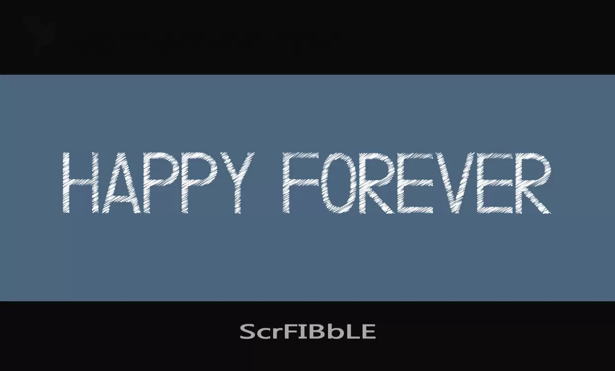 Font Sample of ScrFIBbLE