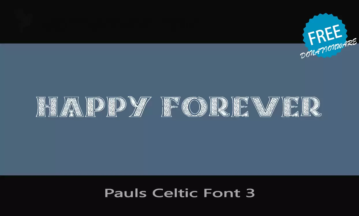 「Pauls-Celtic-Font-3」字体效果图