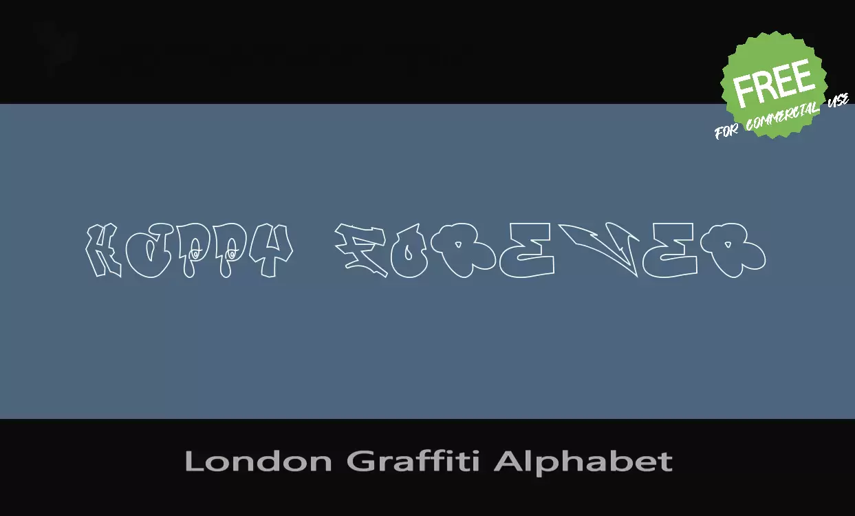 「London-Graffiti-Alphabet」字体效果图