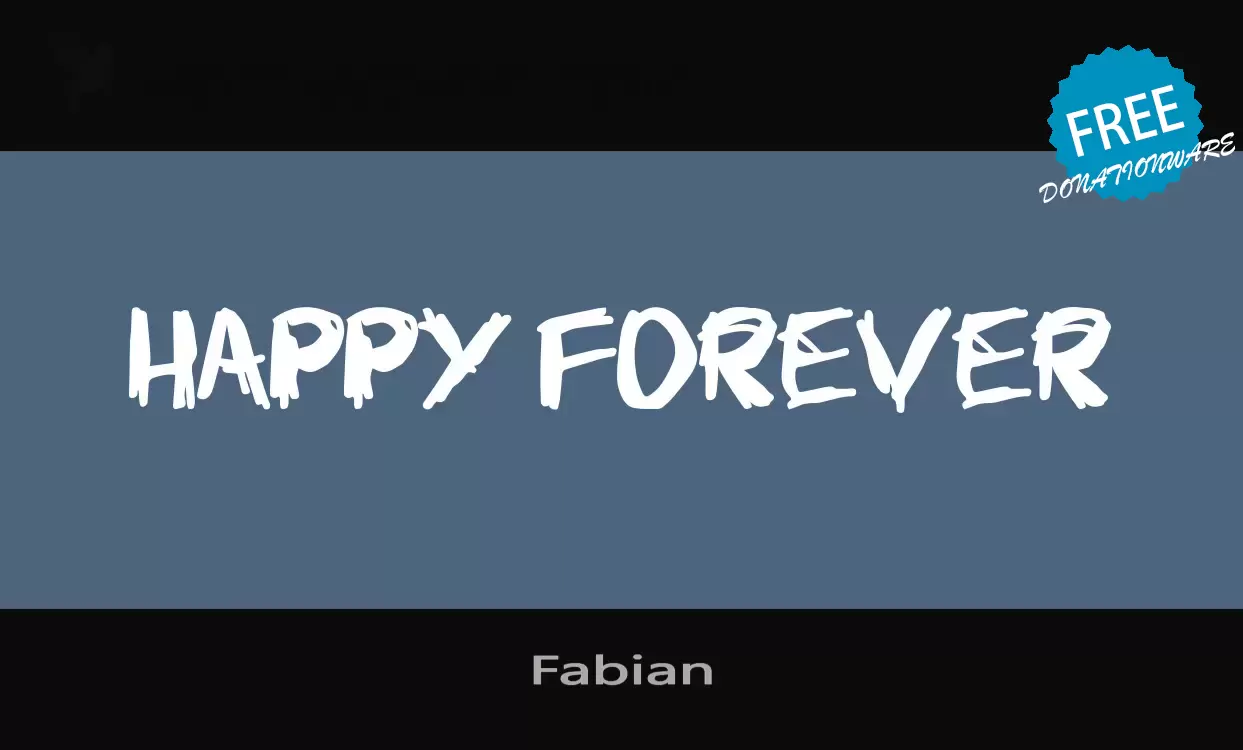 「Fabian」字体效果图