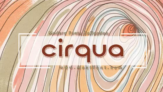 Typographic Design of Cirqua