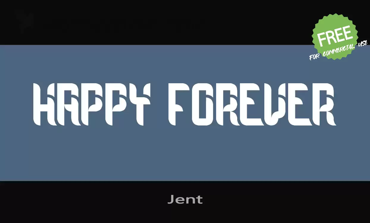 Font Sample of Jent