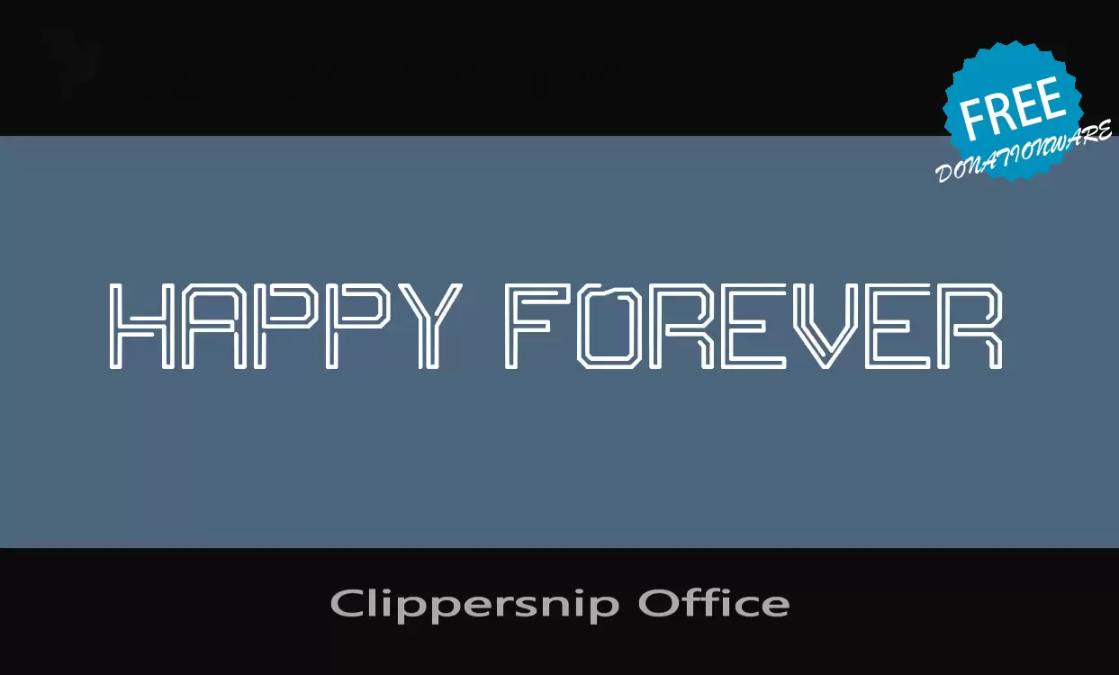 「Clippersnip-Office」字体效果图