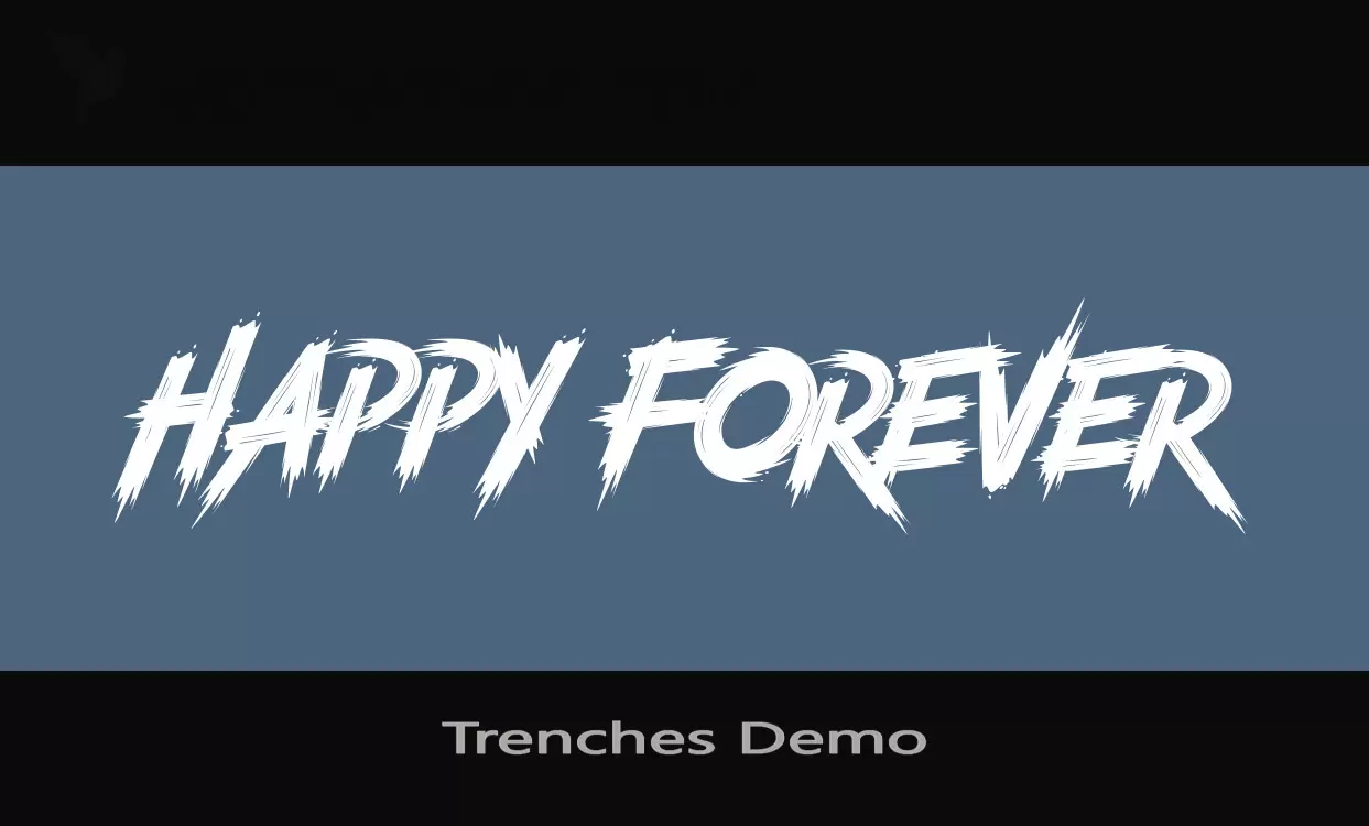 「Trenches-Demo」字体效果图