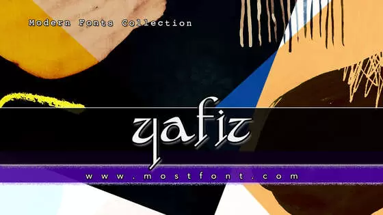 「Yafit」字体排版图片