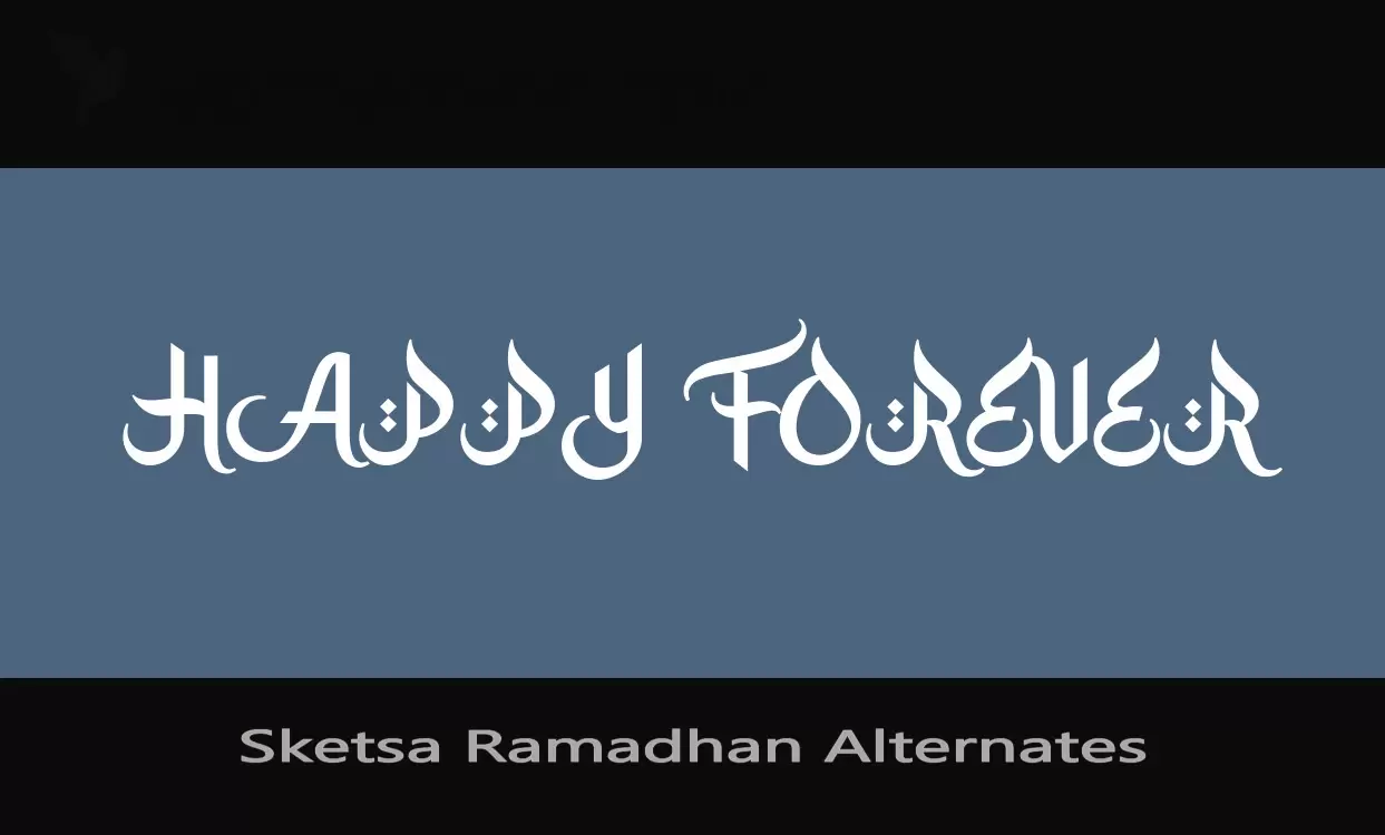 「Sketsa-Ramadhan-Alternates」字体效果图