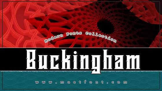 「Buckingham」字体排版图片