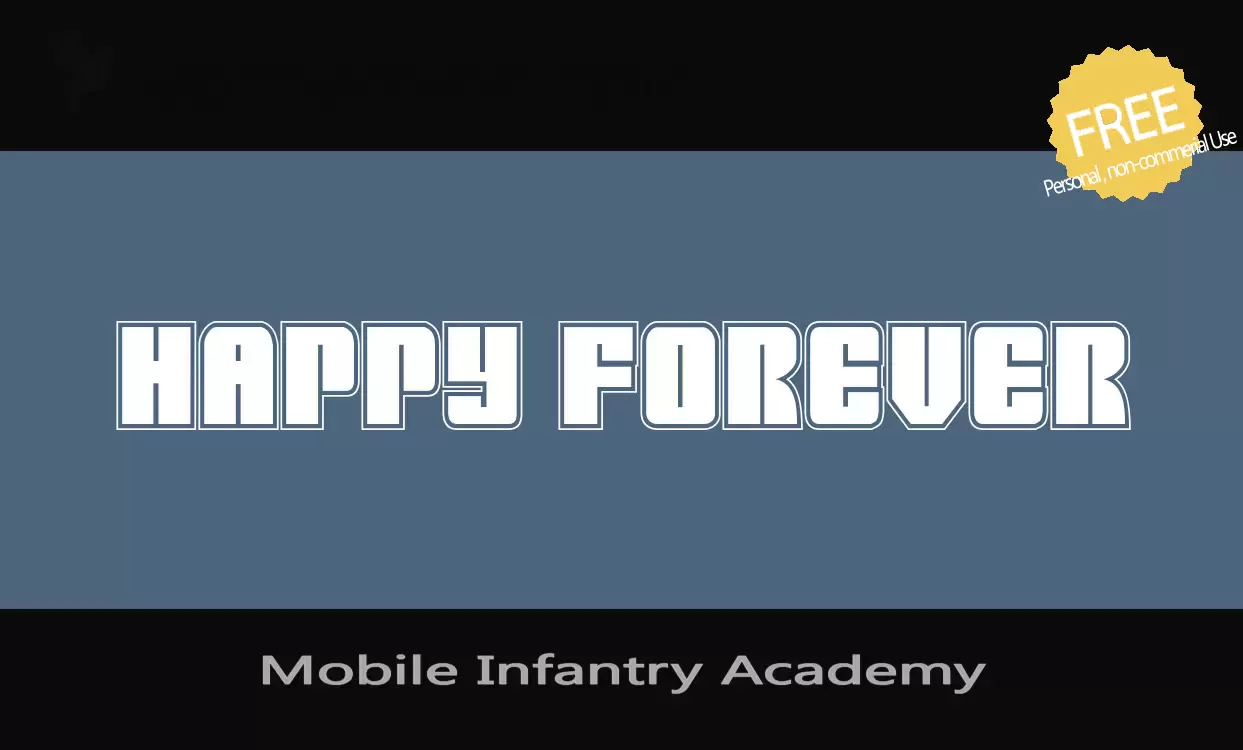 「Mobile-Infantry-Academy」字体效果图