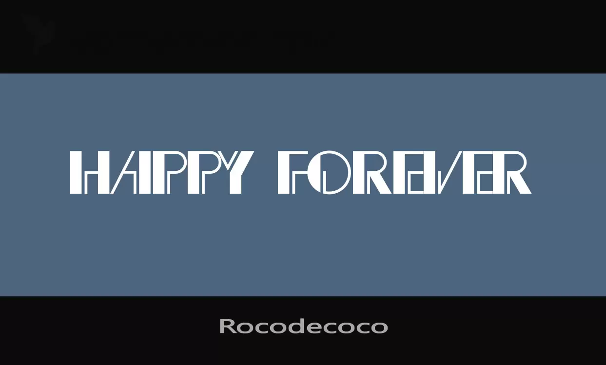 Font Sample of Rocodecoco