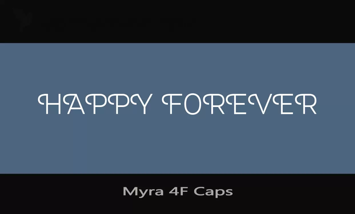 Font Sample of Myra