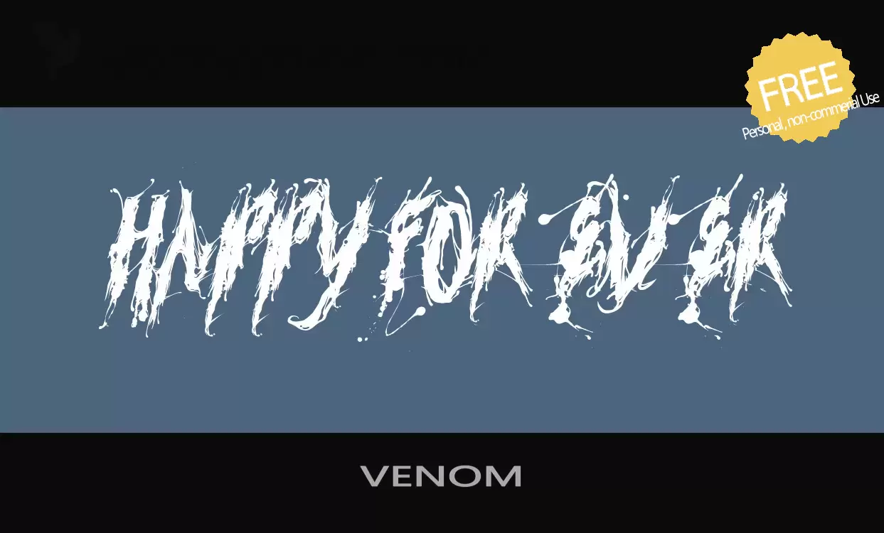 Font Sample of VENOM