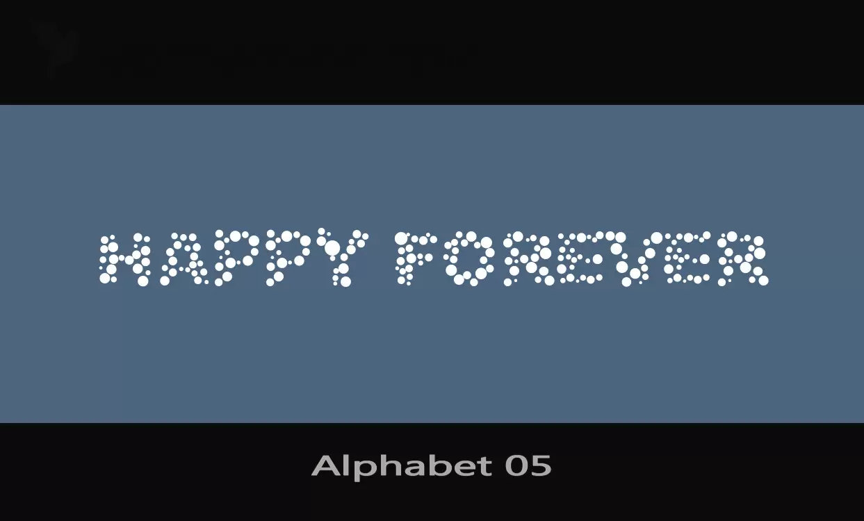 「Alphabet-05」字体效果图