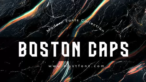 「BOSTON-CAPS」字体排版图片