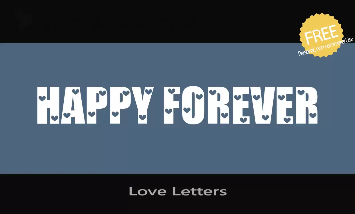 「Love-Letters」字体效果图