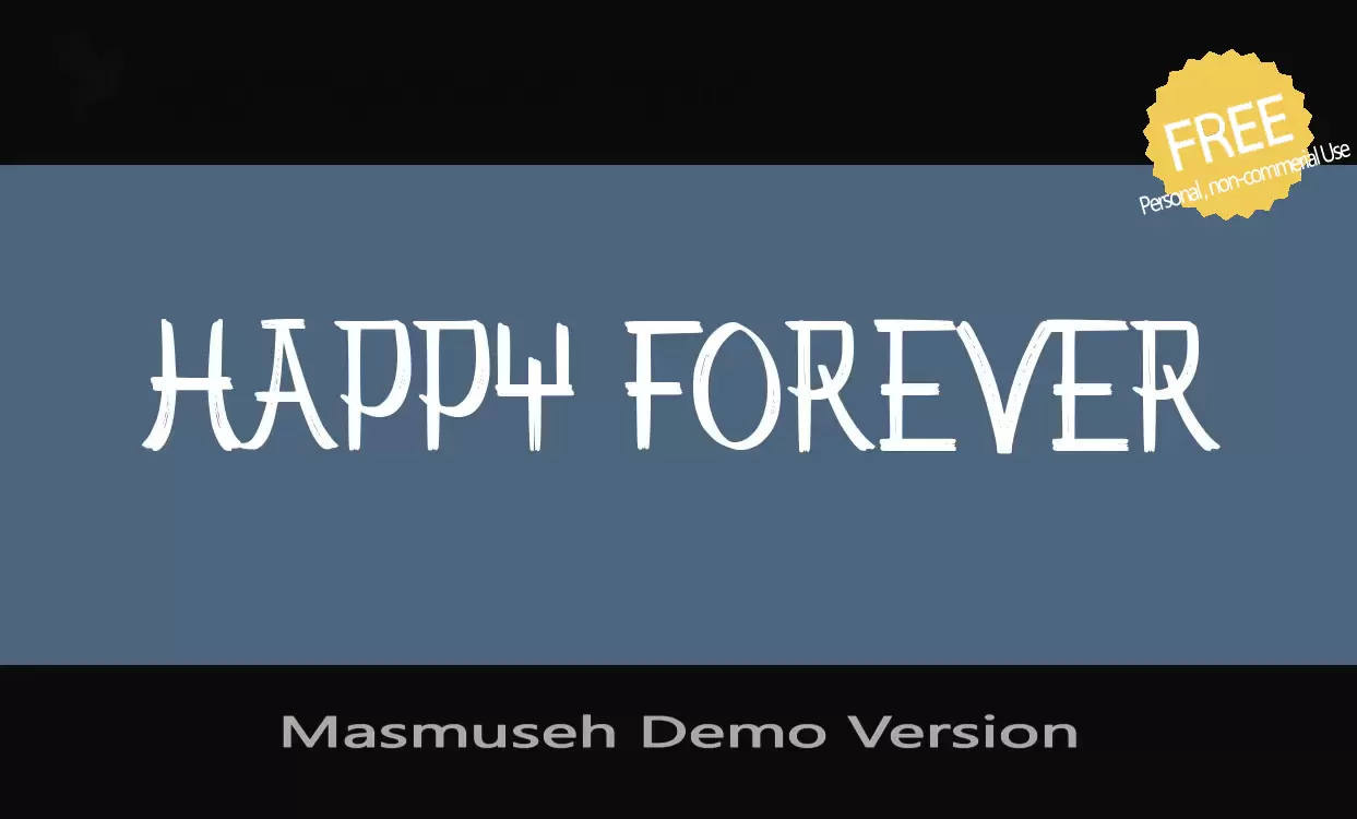 Font Sample of Masmuseh-Demo-Version