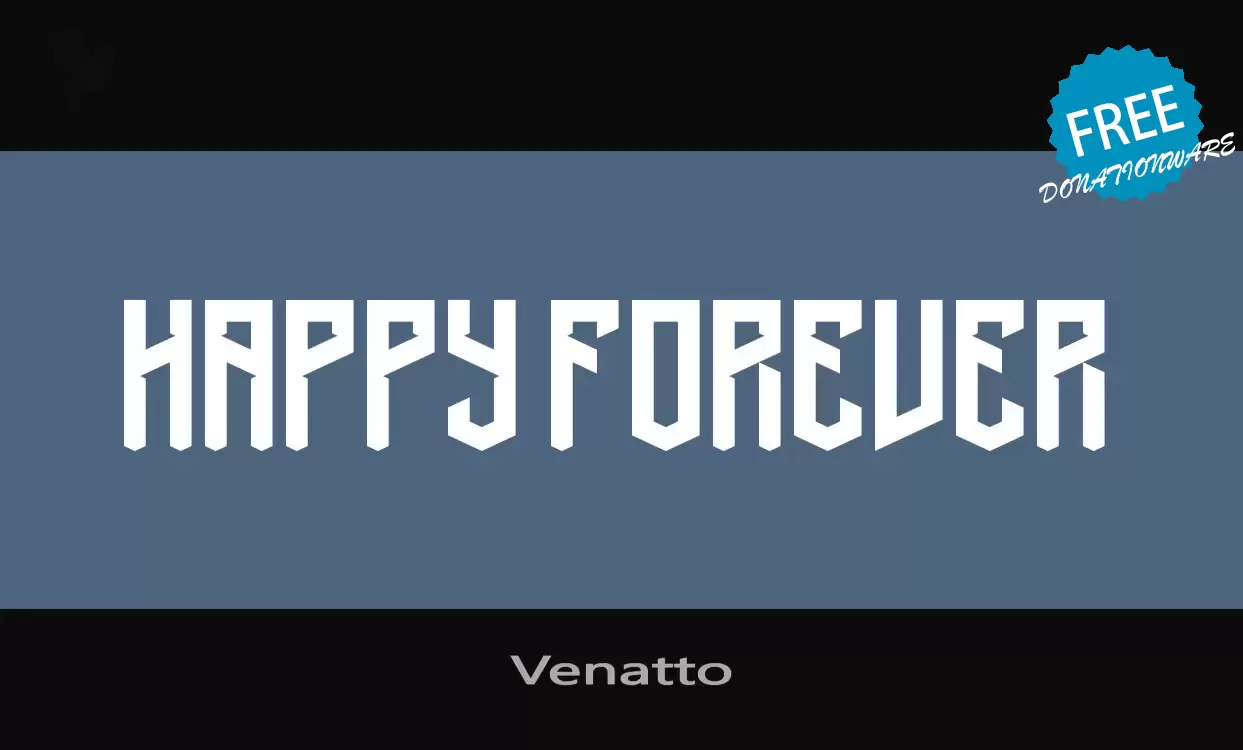 Font Sample of Venatto