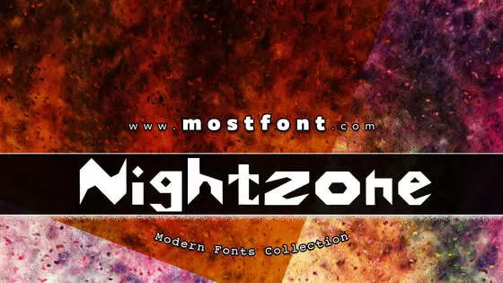 「Nightzone01」字体排版图片