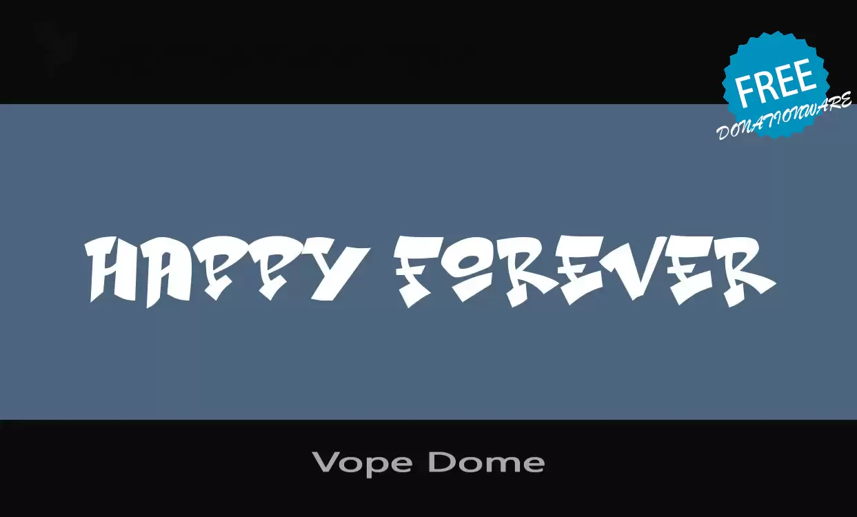 Font Sample of Vope-Dome