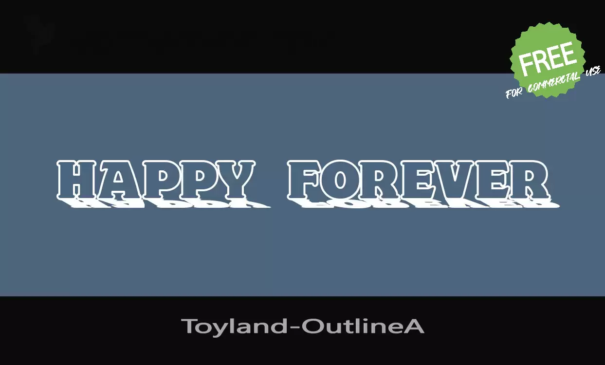 「Toyland-OutlineA」字体效果图