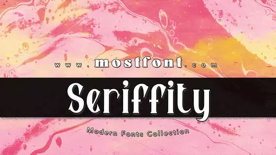 「Seriffity」字体排版图片