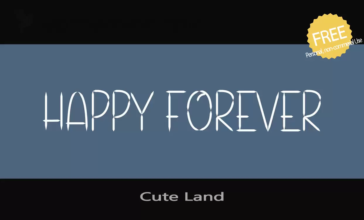 Font Sample of Cute-Land