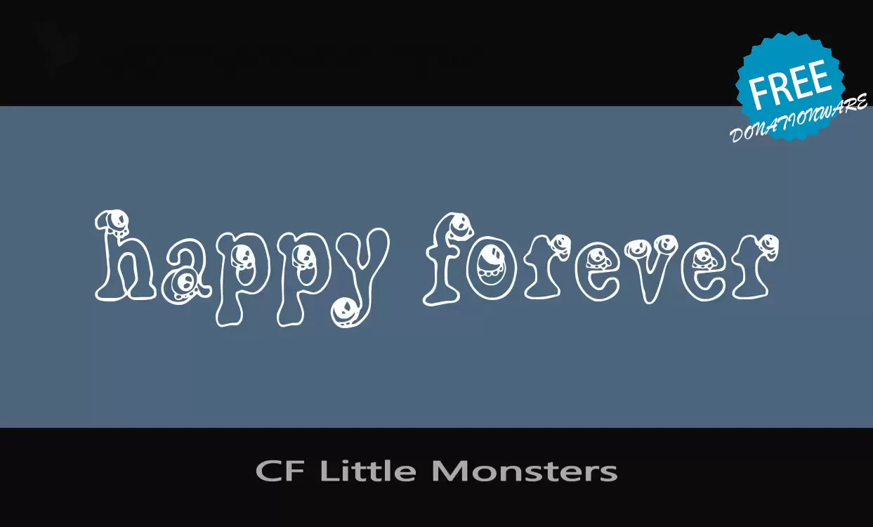 「CF-Little-Monsters」字体效果图