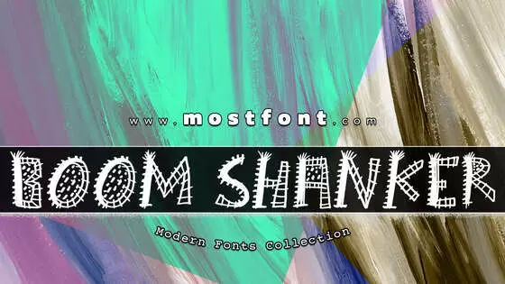 Typographic Design of Boom-Shanker