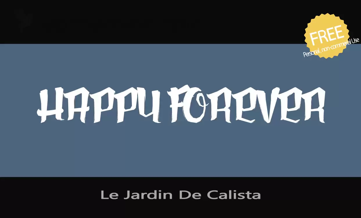 「Le-Jardin-De-Calista」字体效果图