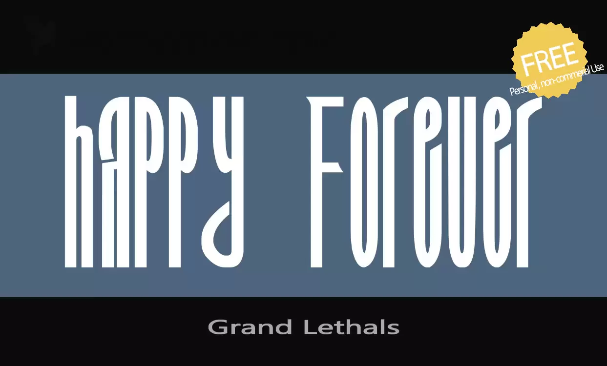 Font Sample of Grand-Lethals