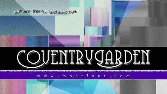 「CoventryGarden」字体排版图片