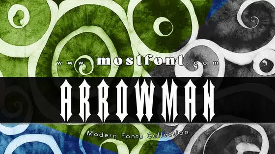 「ARROWMAN-FONTDEMO」字体排版图片