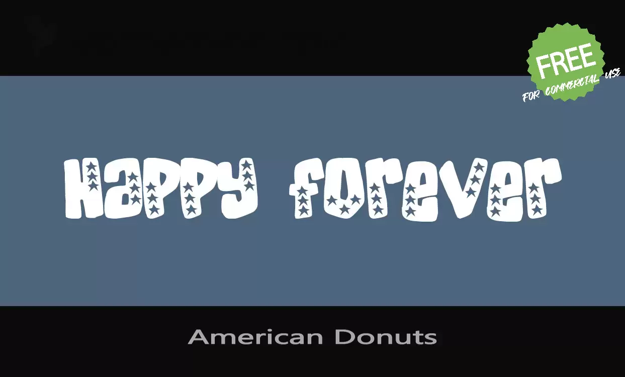 「American Donuts」字体效果图