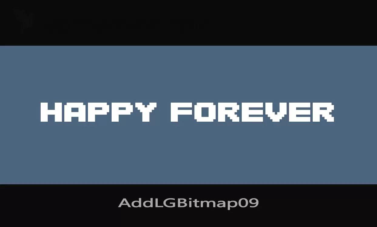 「AddLGBitmap09」字体效果图