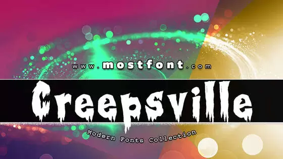 「Creepsville」字体排版图片