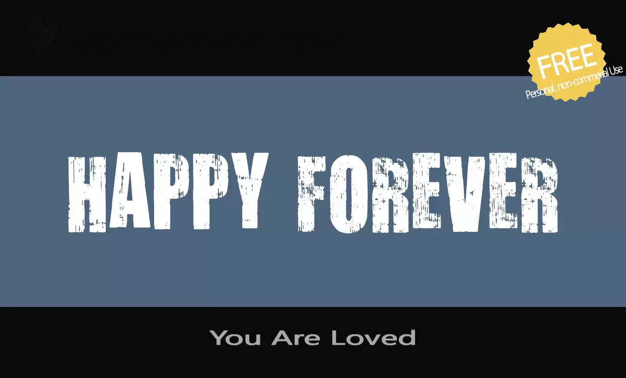 Font Sample of You-Are-Loved