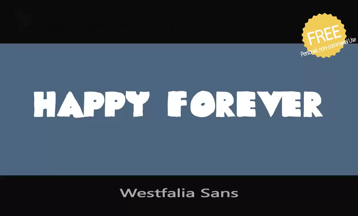 「Westfalia-Sans」字体效果图