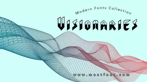 「Visionaries」字体排版图片