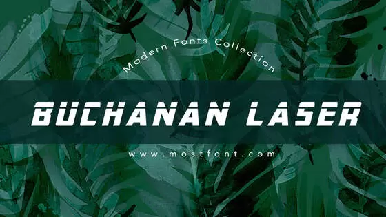 Typographic Design of Buchanan-Laser-Italic