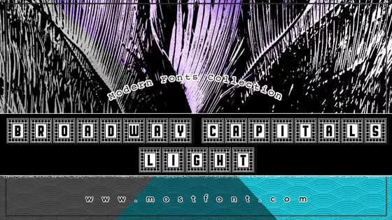 「Broadway-Capitals-Light」字体排版图片