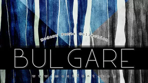 Typographic Design of BULGARE