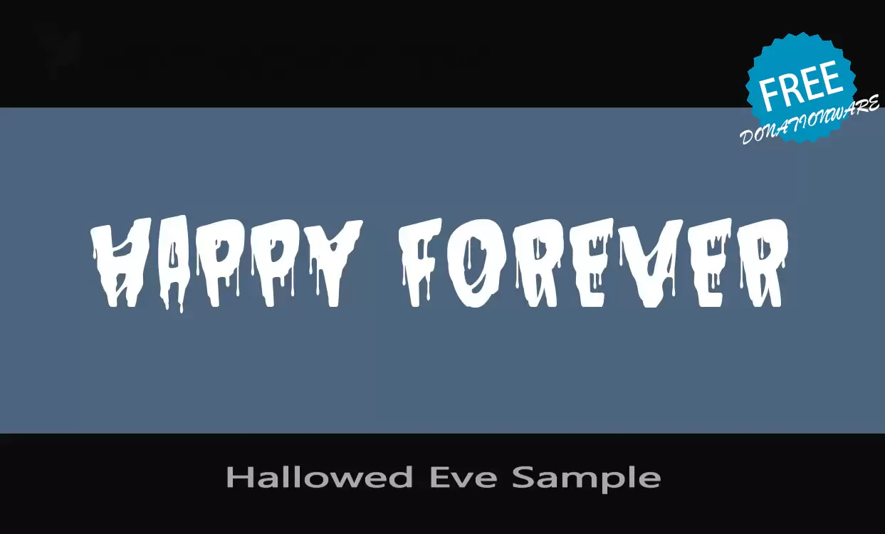 「Hallowed-Eve-Sample」字体效果图