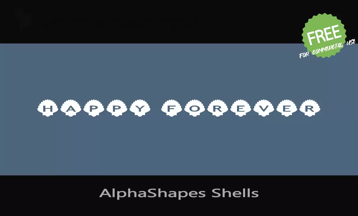 「AlphaShapes-Shells」字体效果图