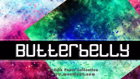 「Butterbelly」字体排版样式