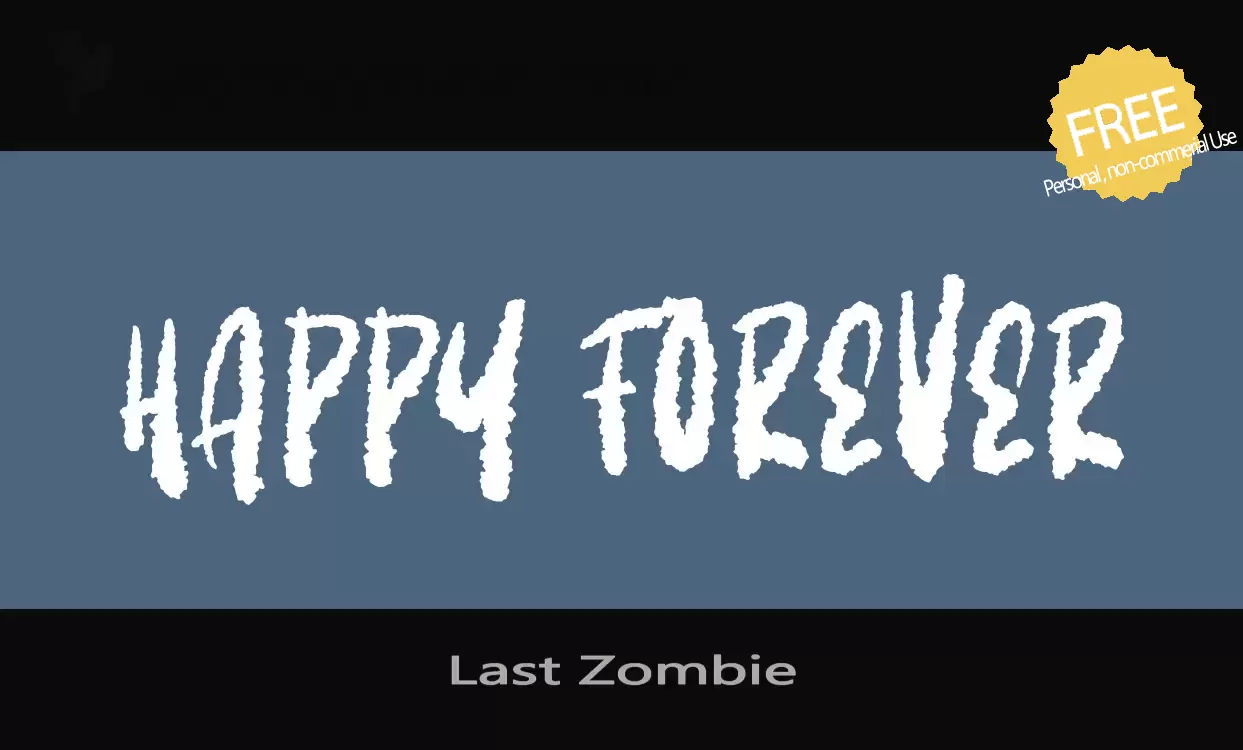 Font Sample of Last-Zombie