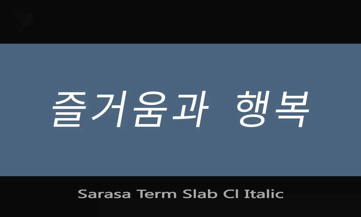 Sample of Sarasa-Term-Slab-Cl-Italic