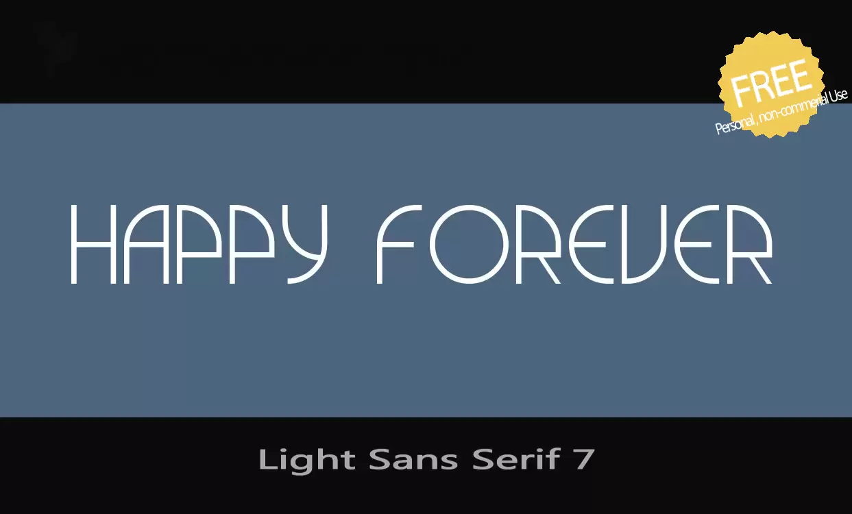 Font Sample of Light-Sans-Serif-7