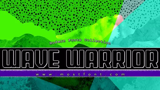 Typographic Design of Wave-Warrior-Outlne